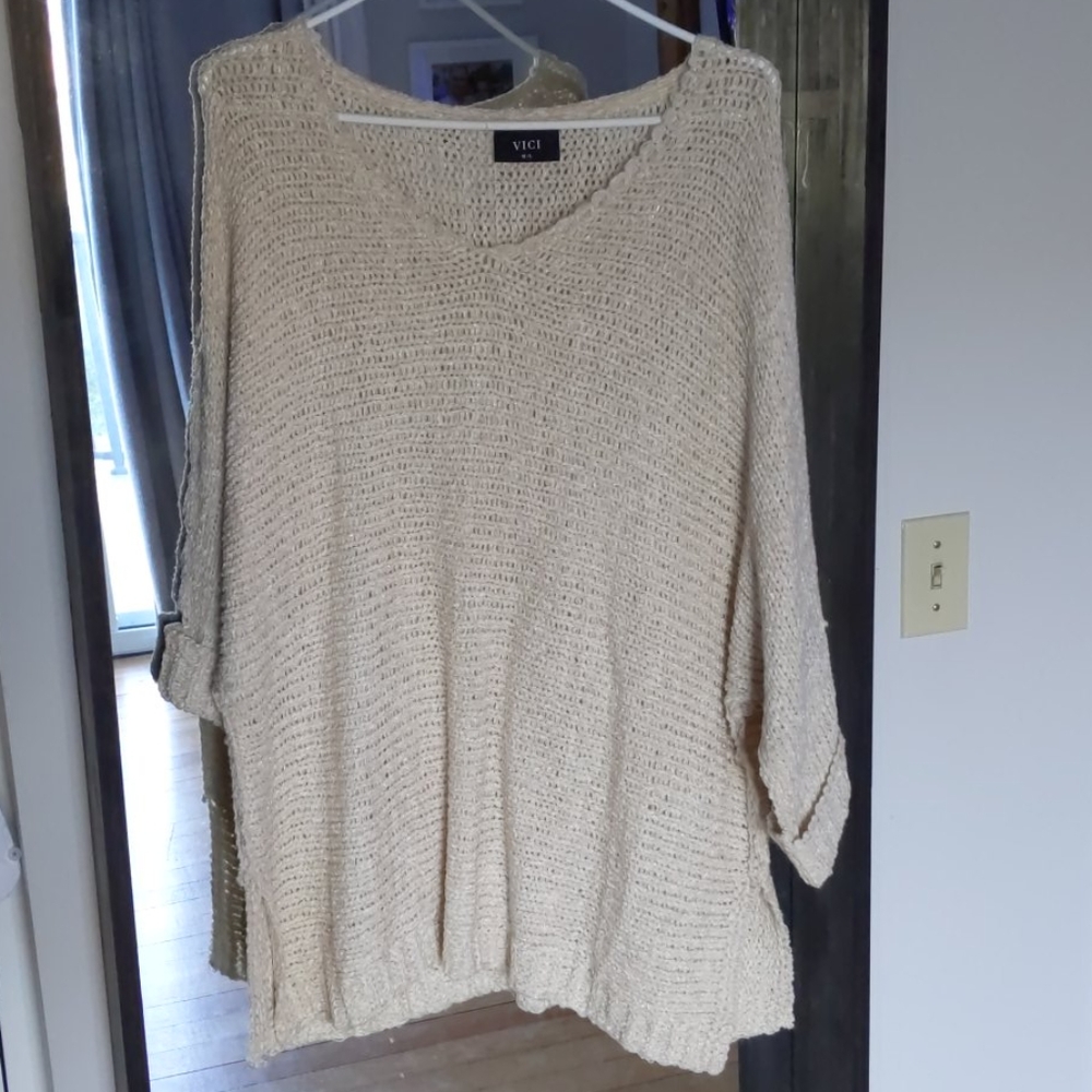 Cream knit sweater